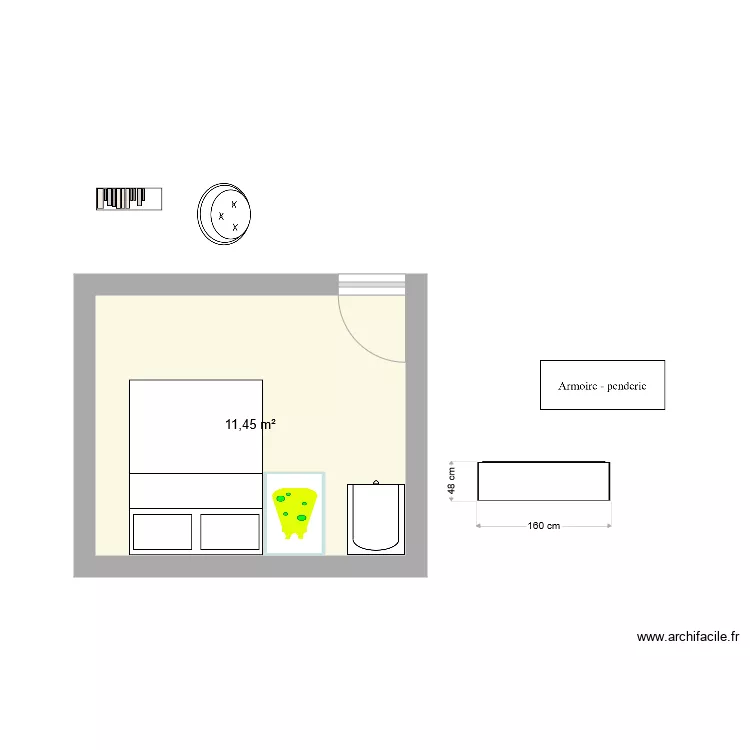 chambre cododo 1. Plan de 