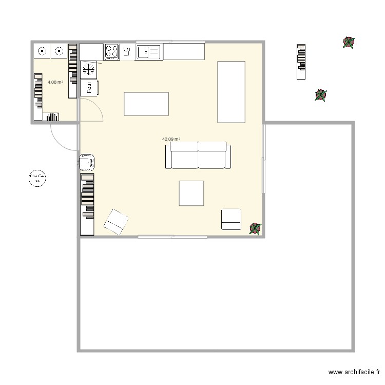 salon. Plan de 0 pièce et 0 m2