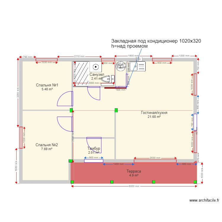 45 5 invert karkas. Plan de 0 pièce et 0 m2