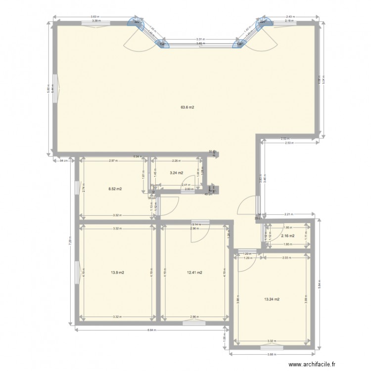 salon. Plan de 0 pièce et 0 m2