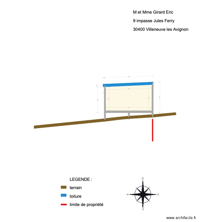 Plan de coupe Projet PCM13. Plan de 0 pièce et 0 m2