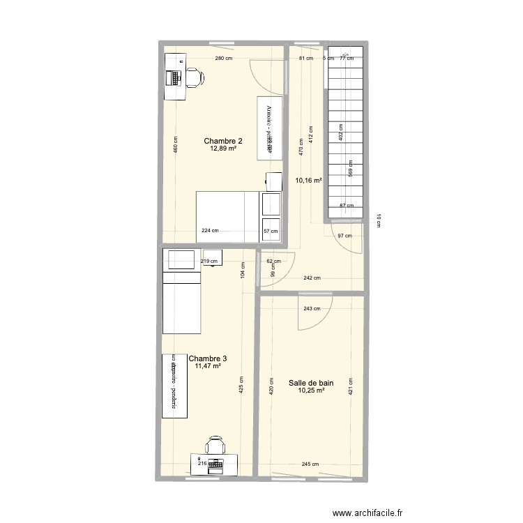 Brigade Piron Etage 1. Plan de 0 pièce et 0 m2