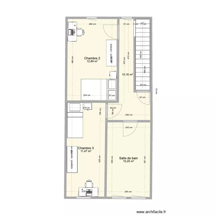 Brigade Piron Etage 1. Plan de 