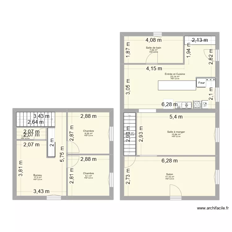 Bruneau Logement 3. Plan de 