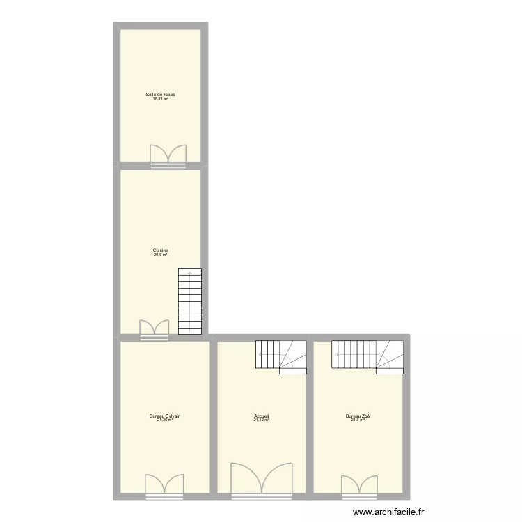 RDC. Plan de 5 et 101 m² RDC. Plan de 5 et 101 m²