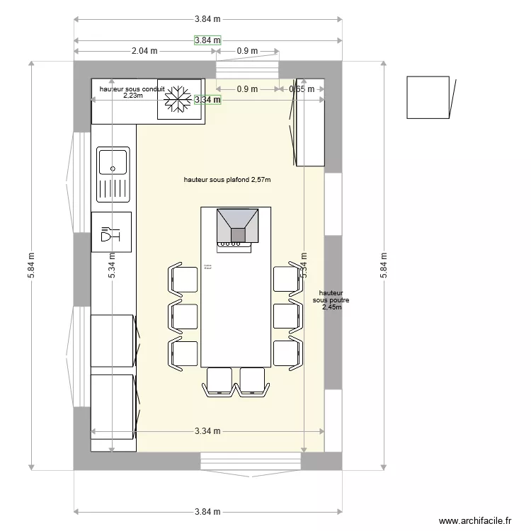 cuisine st crepin v2. Plan de 