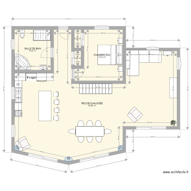 PLAN RDC. Plan de 0 pièce et 0 m2