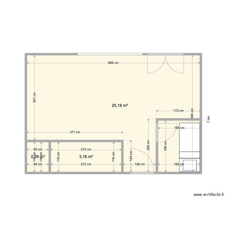 Courchevel. Plan de 0 pièce et 0 m2