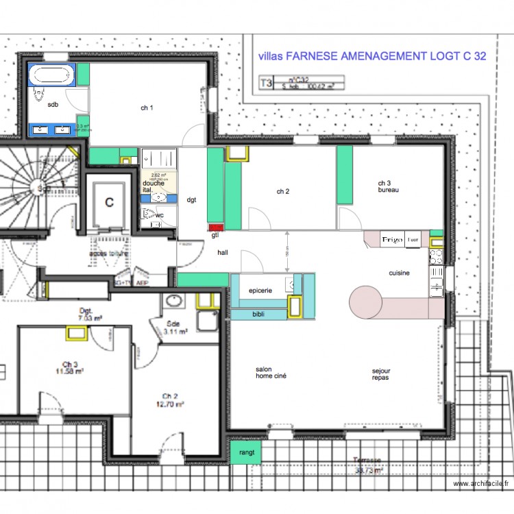 apd finalisé ter. Plan de 0 pièce et 0 m2