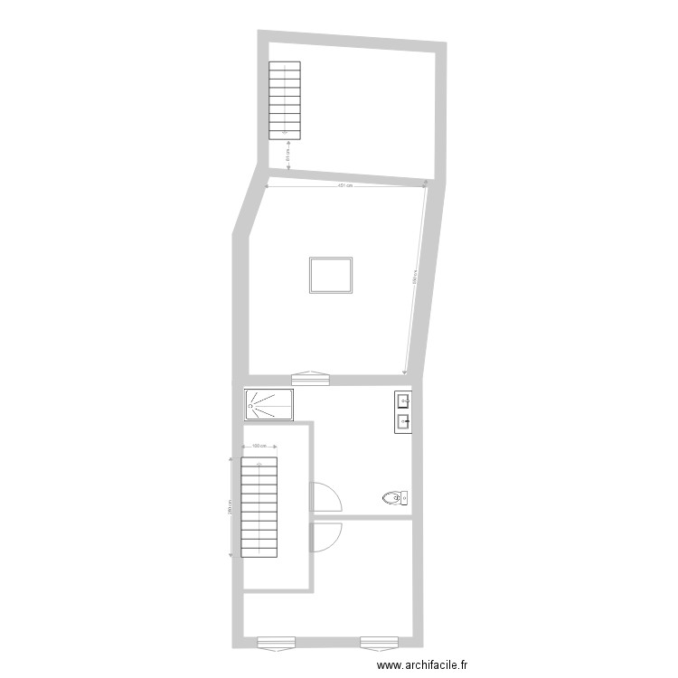 LESSINES SANITAIRE 23-11-2022. Plan de 13 pièces et 153 m2