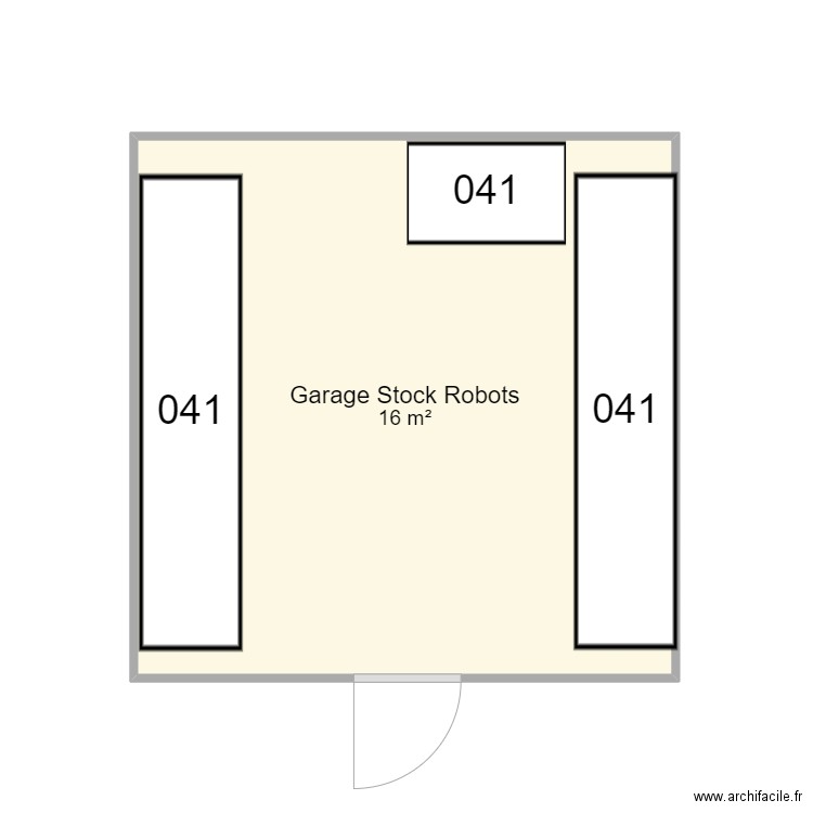 Garage Stock robots. Plan de 0 pièce et 0 m2