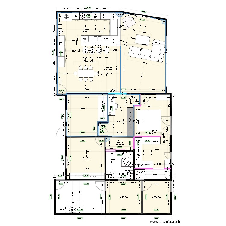 maison Robinson travaux 4a. Plan de 0 pièce et 0 m2