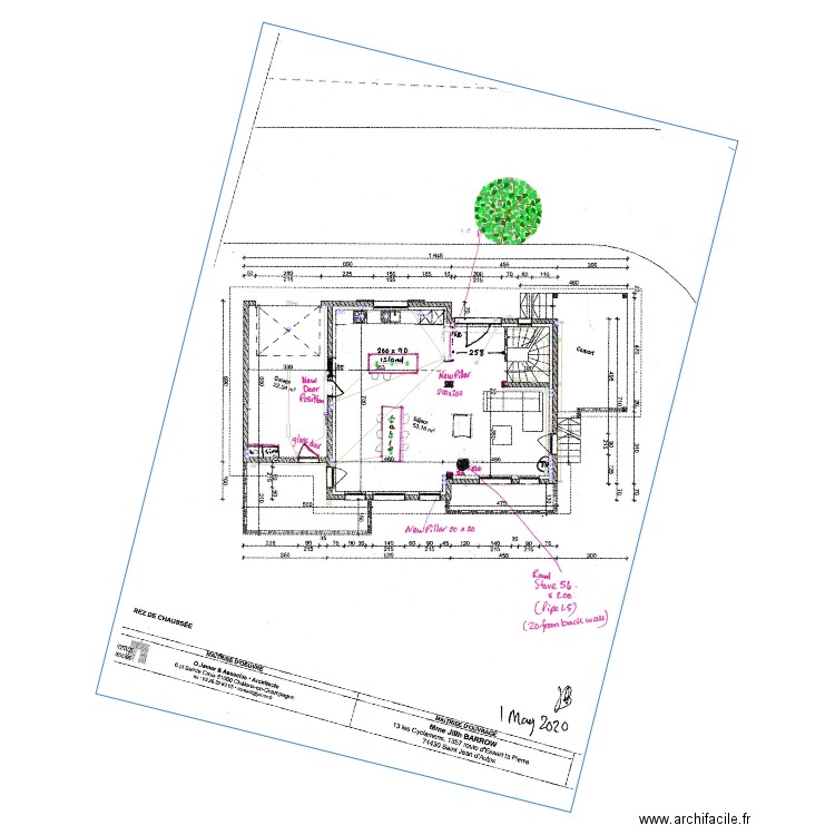 Chalet A RDC 0505. Plan de 0 pièce et 0 m2