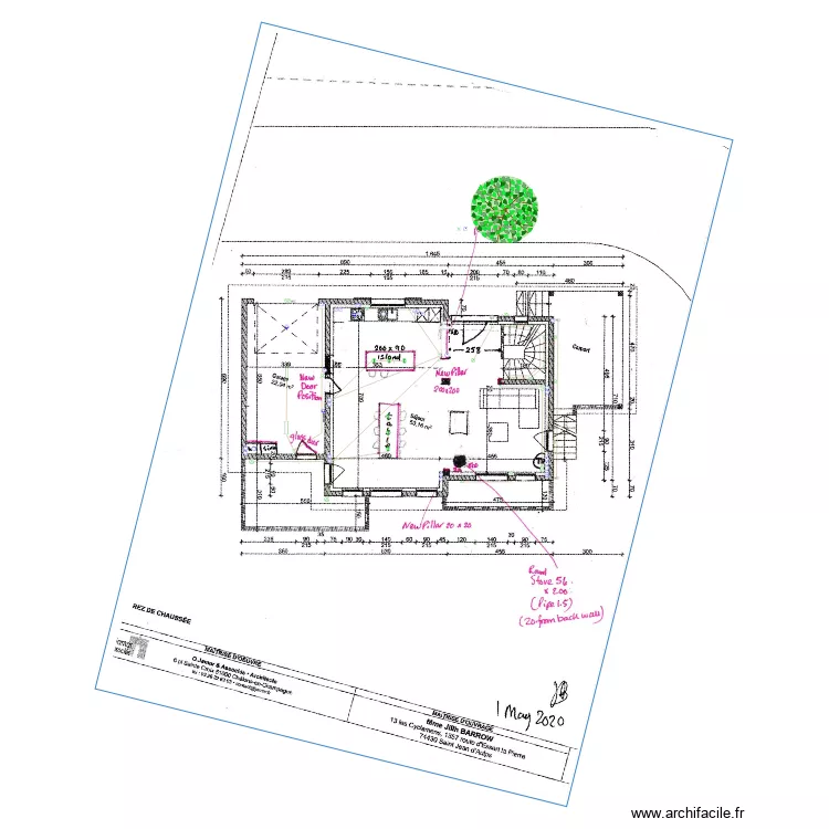 Chalet A RDC 0505. Plan de 