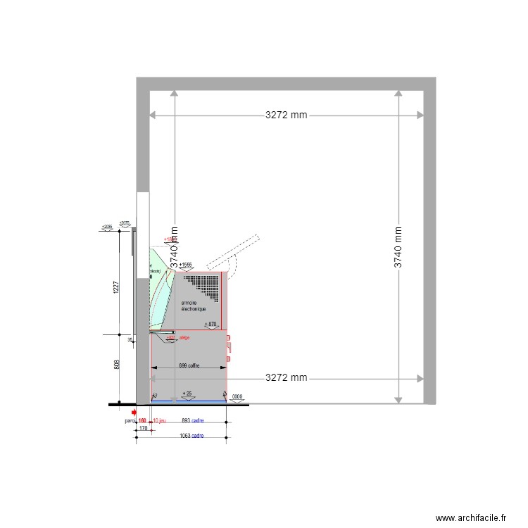COUPE EXISTANT MARSEILLE ST ANNE 2100. Plan de 0 pièce et 0 m2