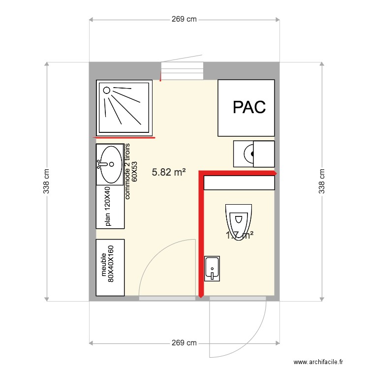 s d b commune. Plan de 0 pièce et 0 m2