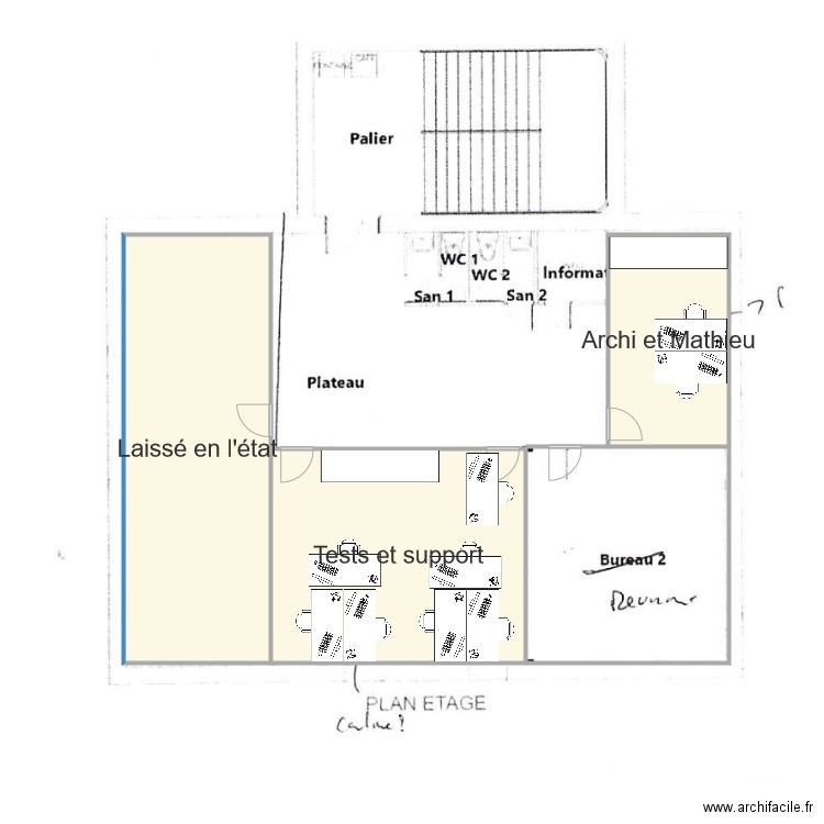 TAGEOS V1 etage. Plan de 0 pièce et 0 m2