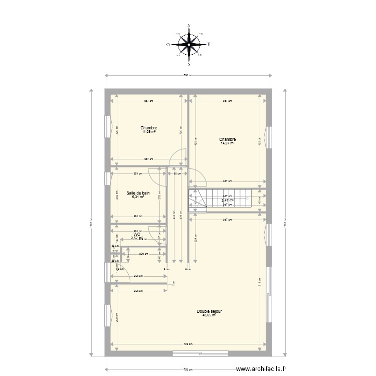 PROGET 90m2  CAVE. Plan de 0 pièce et 0 m2