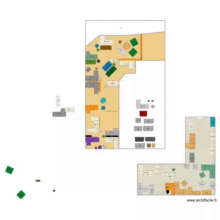 Salon Alin&eacute;a Creil . Plan de 