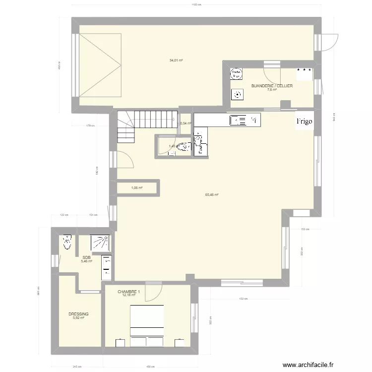 MAISON ETAGE. Plan de 