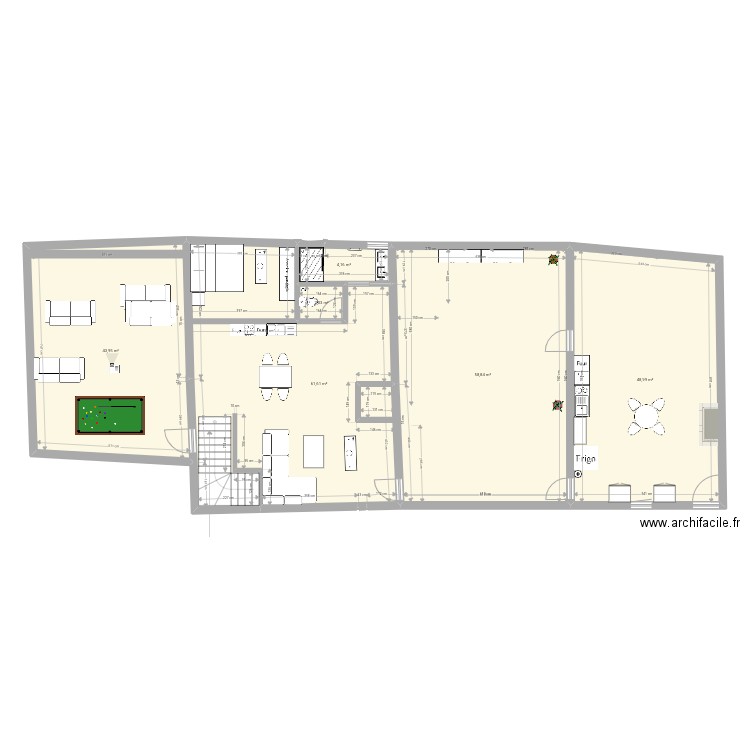 Anaelle 3. Plan de 6 pièces et 220 m2