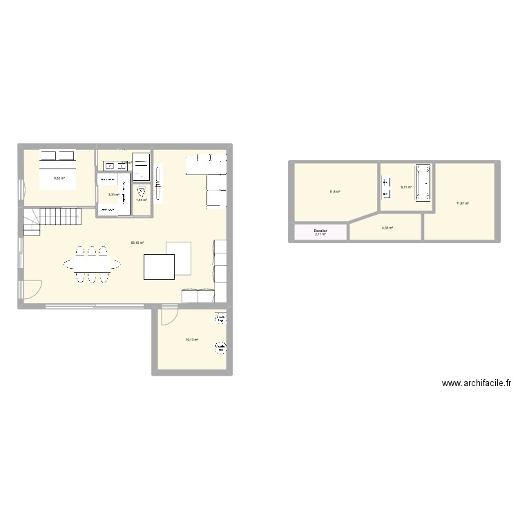 LOFT 5. Plan de 11 pièces et 119 m2