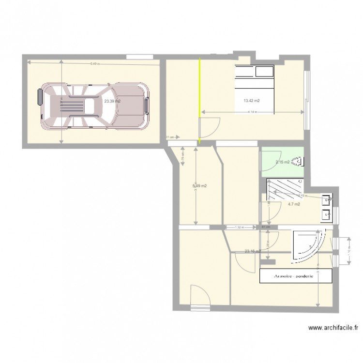 RDC 2016. Plan de 0 pièce et 0 m2