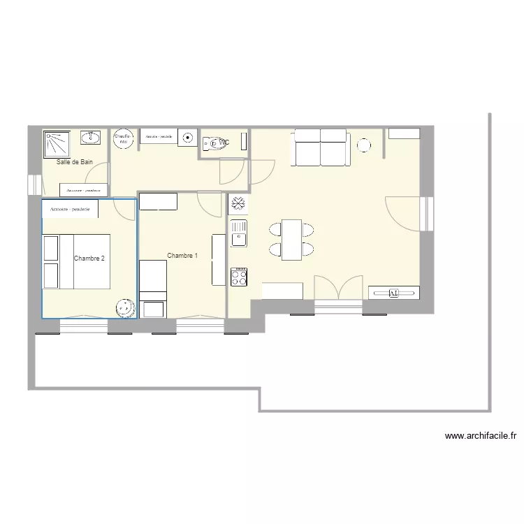 Maison Patricia Bis. Plan de 