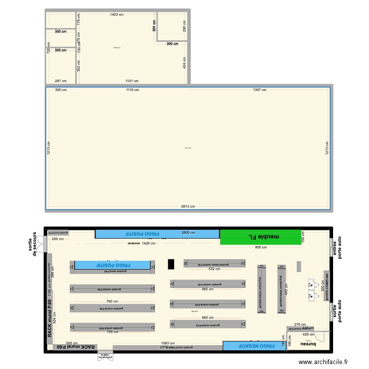 ROISS. Plan de 4 pièces et 776 m2