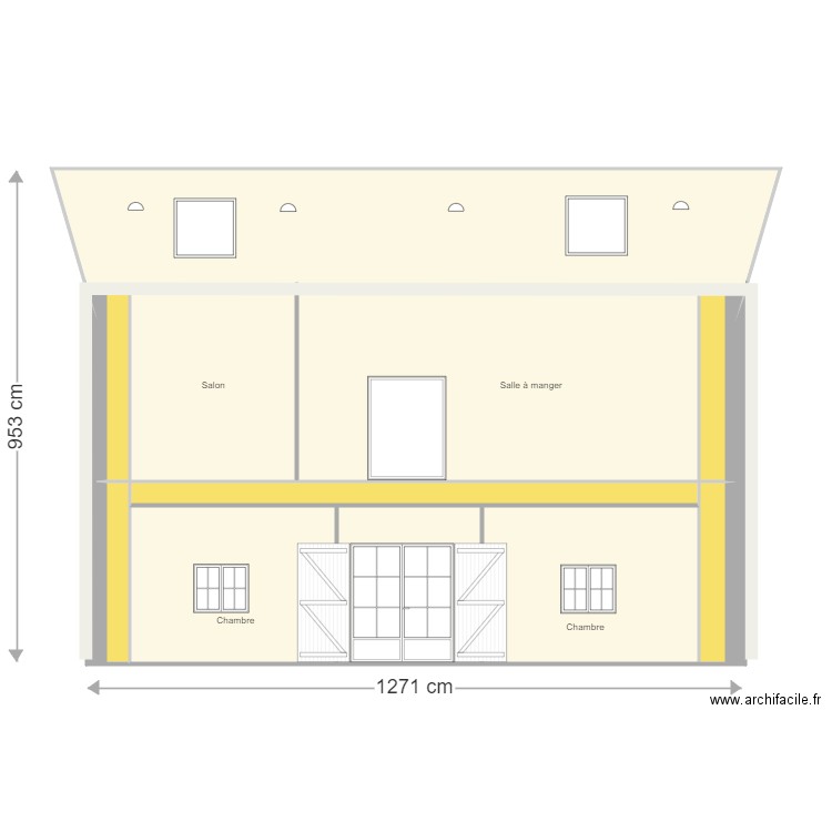 facade2. Plan de 0 pièce et 0 m2