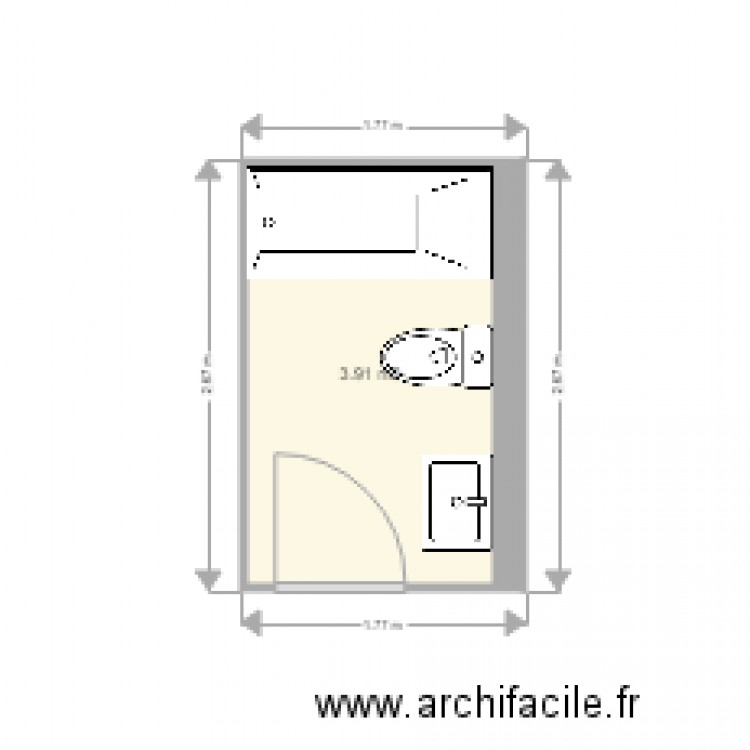 plan sdb bacconin. Plan de 0 pièce et 0 m2