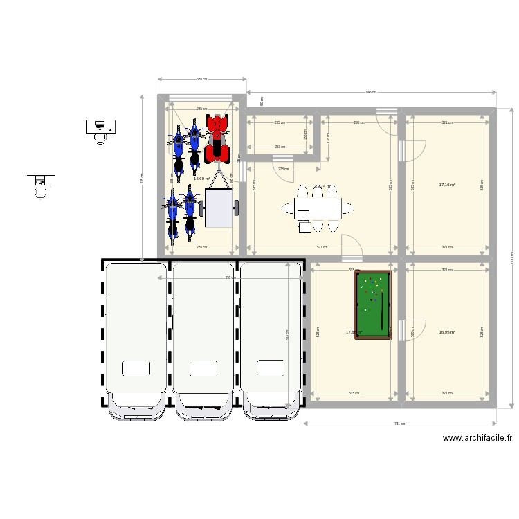 plan Noé 2. Plan de 5 pièces et 98 m2