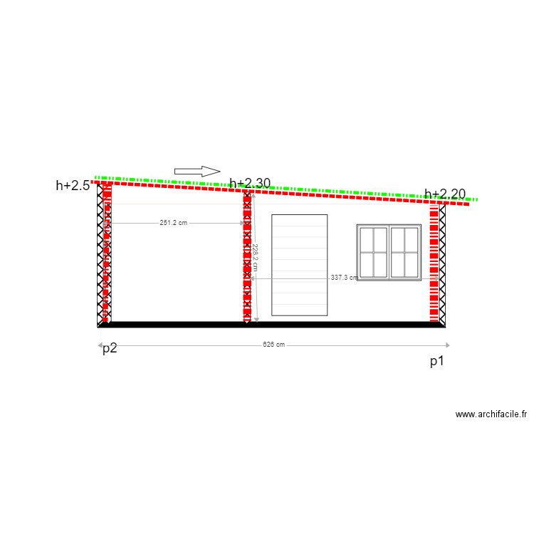 denis patou coupe. Plan de 0 pièce et 0 m2