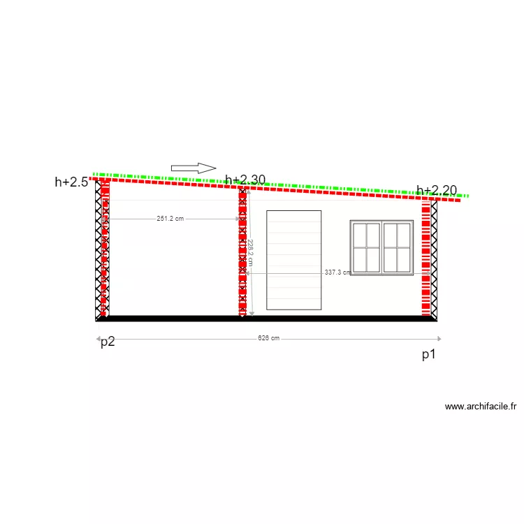 denis patou coupe. Plan de 