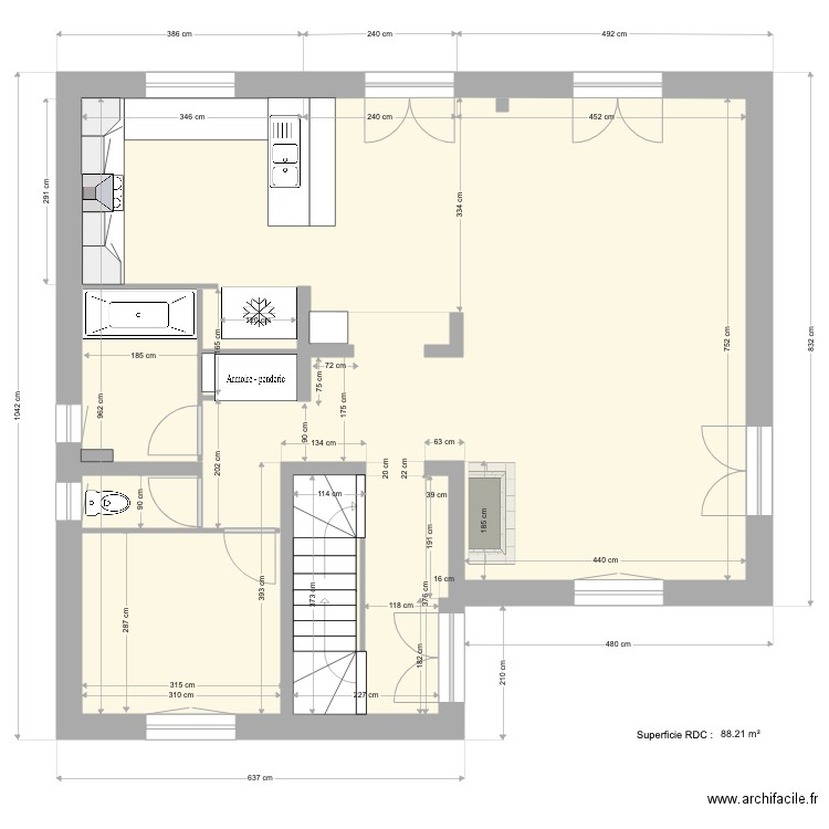 PUB RDC et etage P3. Plan de 0 pièce et 0 m2