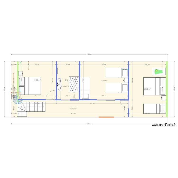 ETAGE SOPHIE ROELANDT amenag solution 2. Plan de 0 pièce et 0 m2