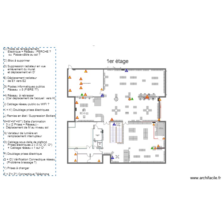 1er ETAGE V3 Cablage. Plan de 0 pièce et 0 m2 1er ETAGE V3 Cablage. Plan de 0 pièce et 0 m2