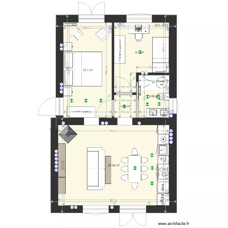 ROUTE DE BEHOBIE 153 PLAN 5 ELECTRICITE. Plan de 