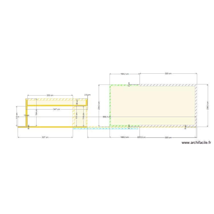 Atelier kiwi. Plan de 