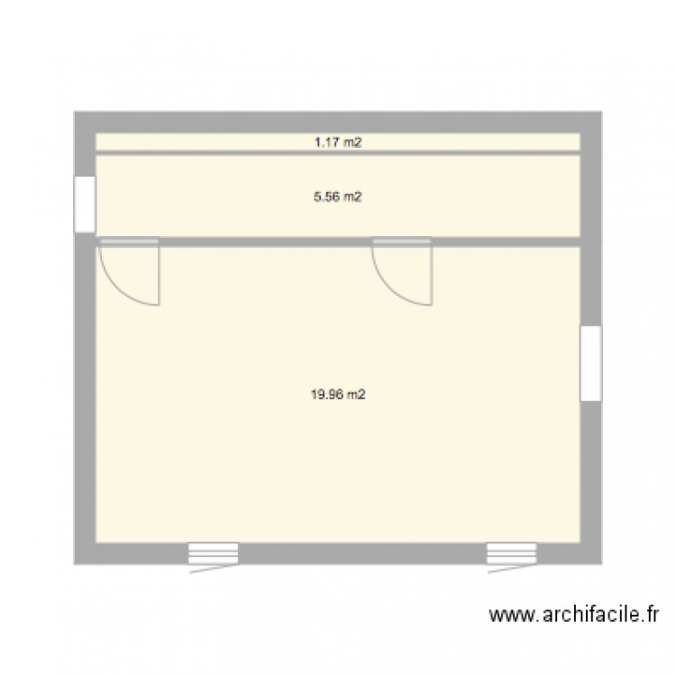 MAS 11 chambre et couloir plan. Plan de 0 pièce et 0 m2