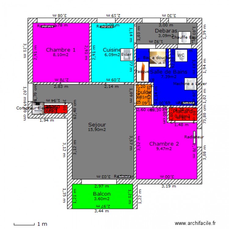 Appartement Severine  4. Plan de 0 pièce et 0 m2