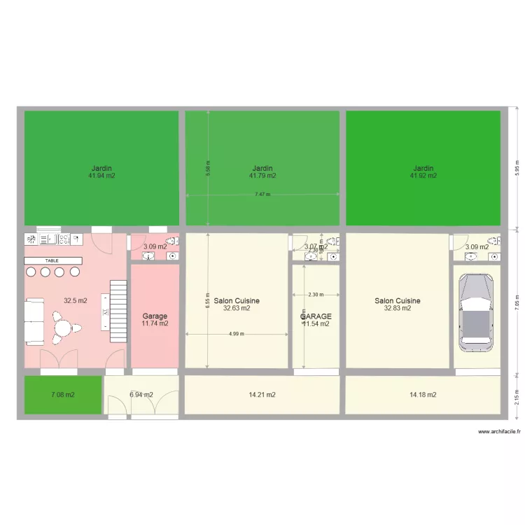 RDC BONDY. Plan de RDC BONDY. Plan de