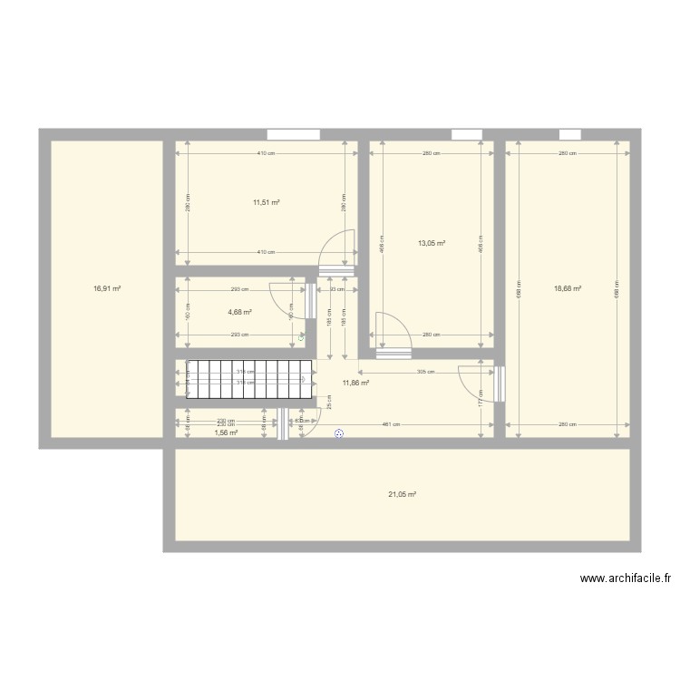 Etage Berthelonnière PLACO. Plan de 0 pièce et 0 m2
