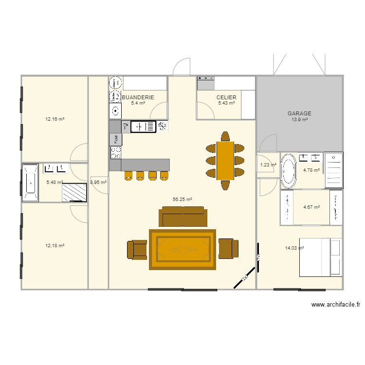 MAISON 2. Plan de 0 pièce et 0 m2