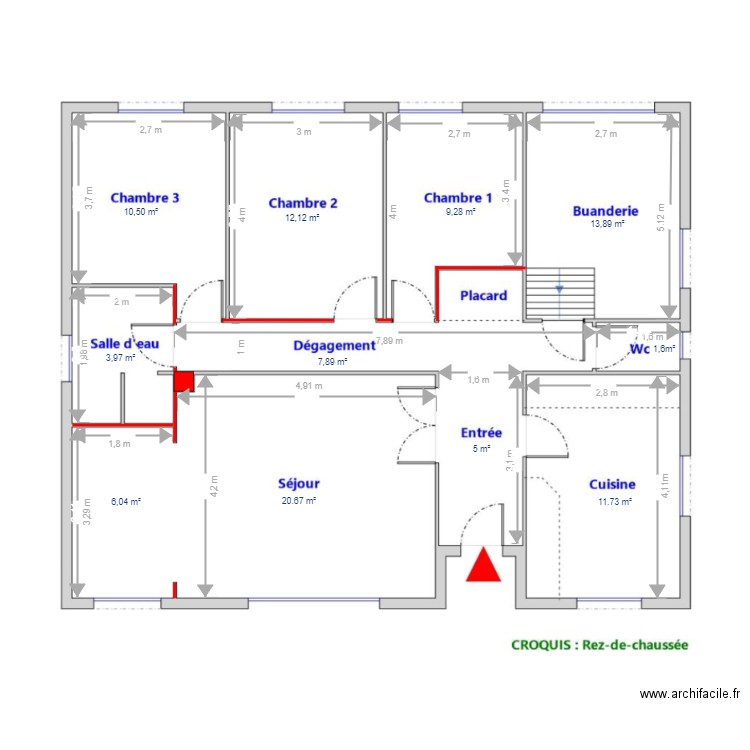 Plan à l'échelle Grand Verger. Plan de 0 pièce et 0 m2