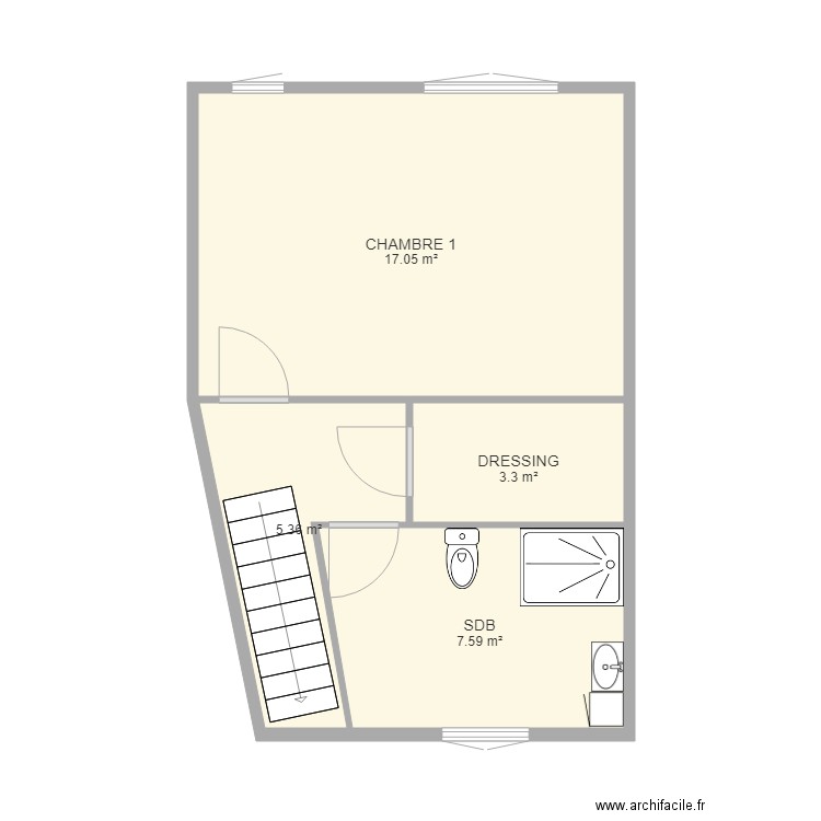 Maison Place Chatqueue  ETAGE 1. Plan de 0 pièce et 0 m2