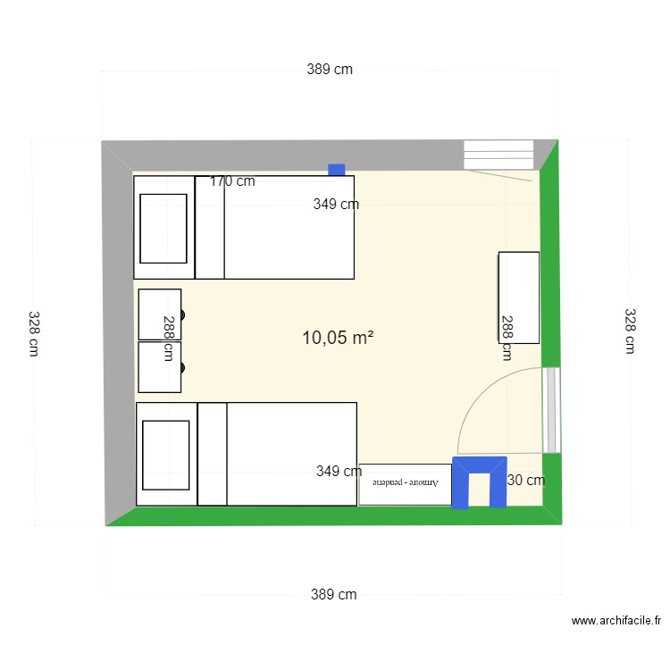 chambre marmotte. Plan de 0 pièce et 0 m2