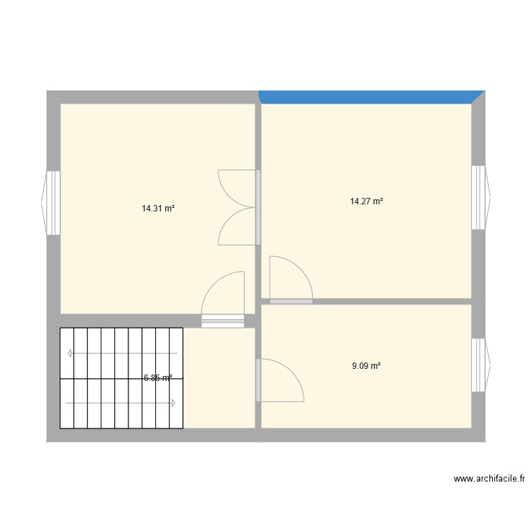 Duplex 2e etage. Plan de 0 pièce et 0 m2
