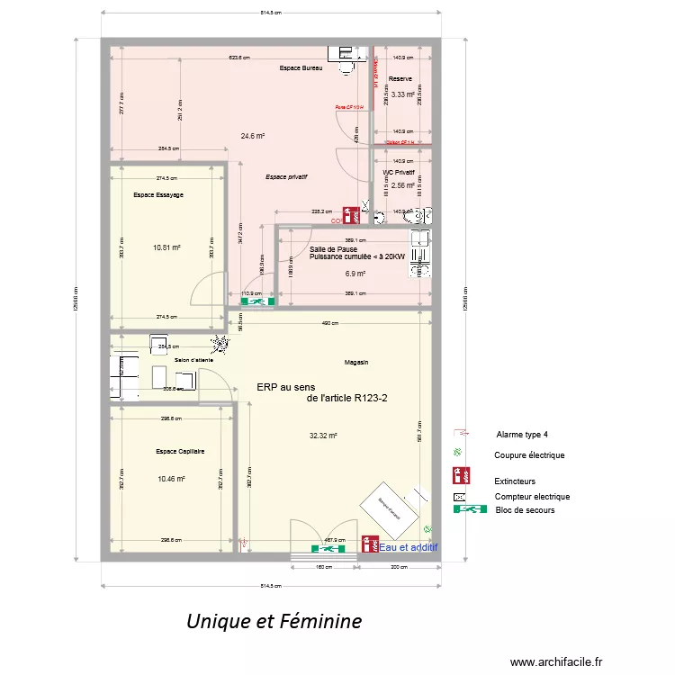 unique et f&eacute;minine 6. Plan de 