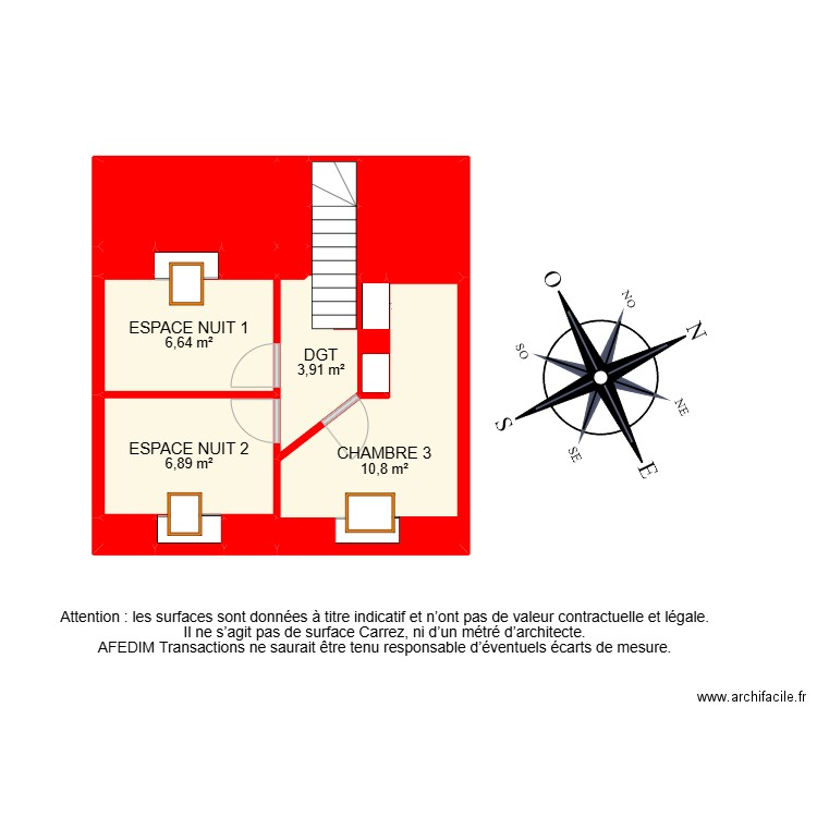 BI21281 -. Plan de 32 pièces et 218 m2